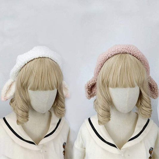 Cute Sheep Ears Woolen Lolita Beret