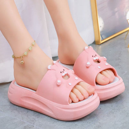 Cute Six Colors Home Wear Slipper Bunny Sandals ON874 - Pink