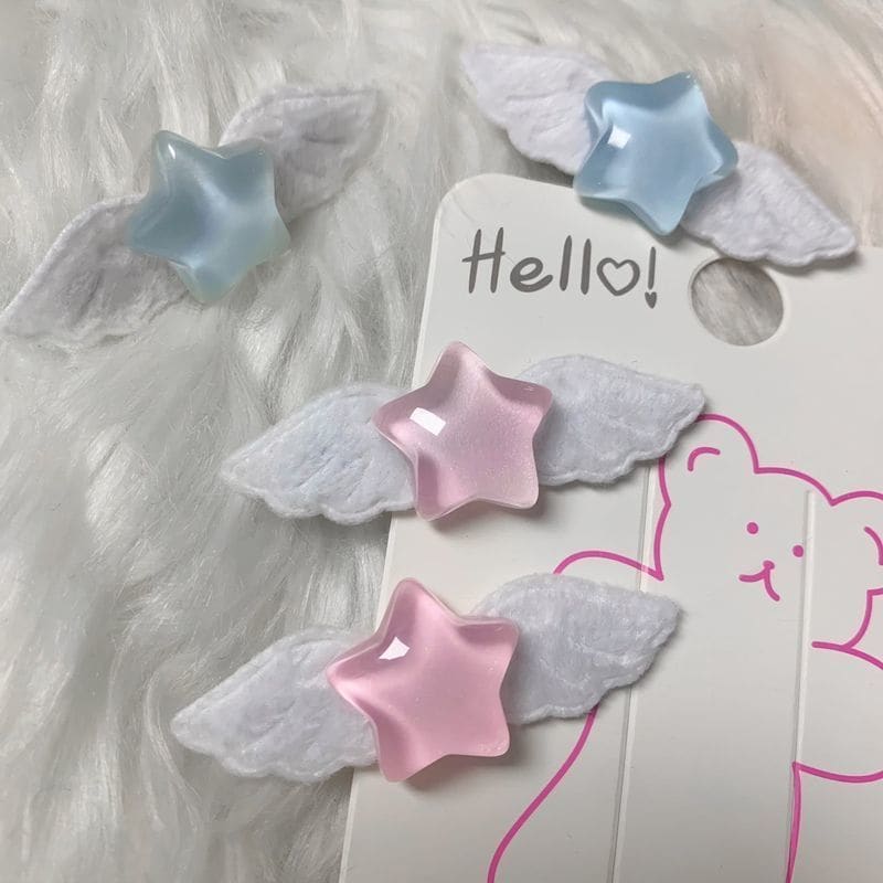 Cute Star Wings Clips