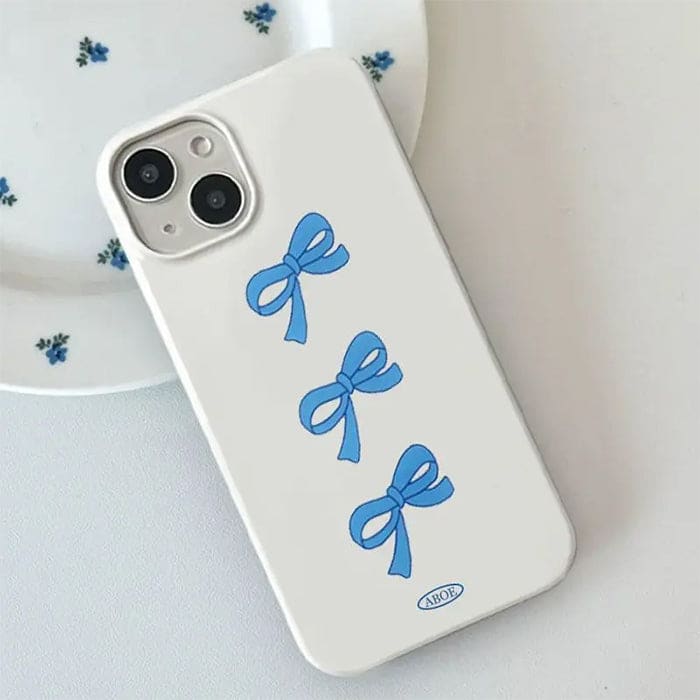 Cute White Bows Phone Case - IPhone Case