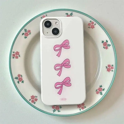 Cute White Bows Phone Case - IPhone Case