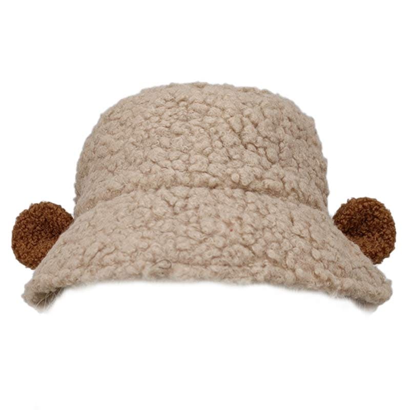 Cute Woolen Lolita Fisherman Hat - Light Camel / M (56-58cm)