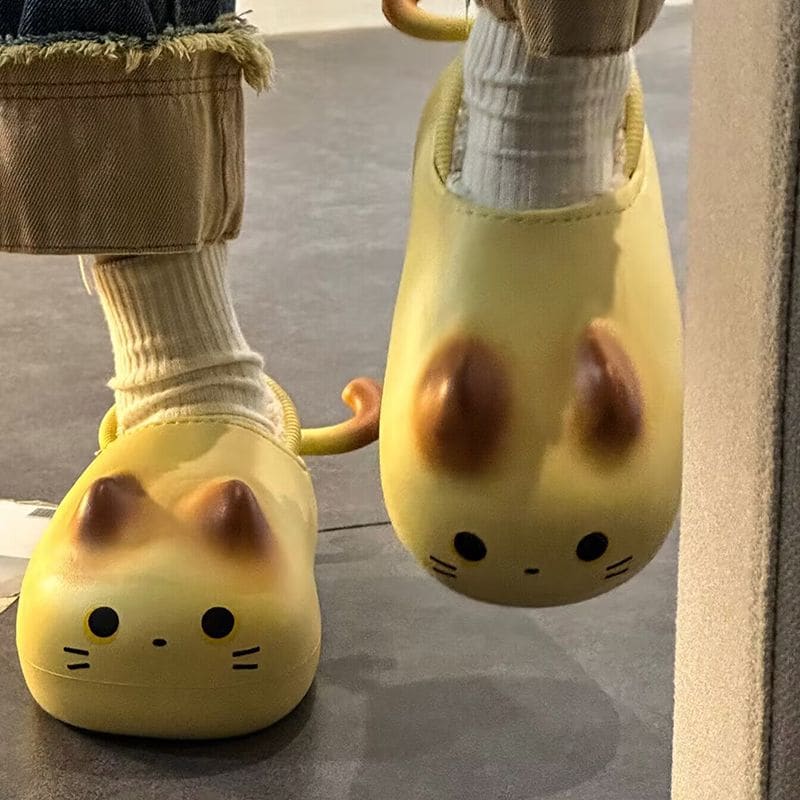 Cute Yellow Mouse Slippers