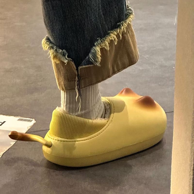 Cute Yellow Mouse Slippers