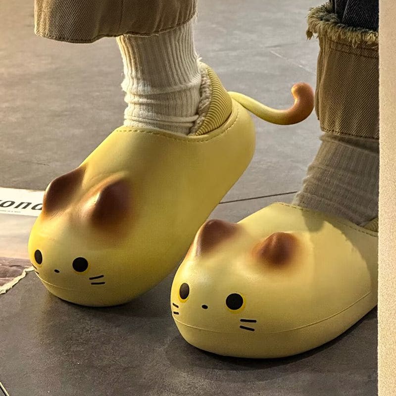 Cute Yellow Mouse Slippers