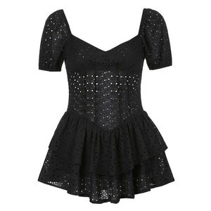 Cutie Hollow Mini Dress - Dresses