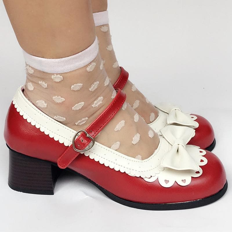 Hit Custom Lolita Wine White SP168070 Made Shoes