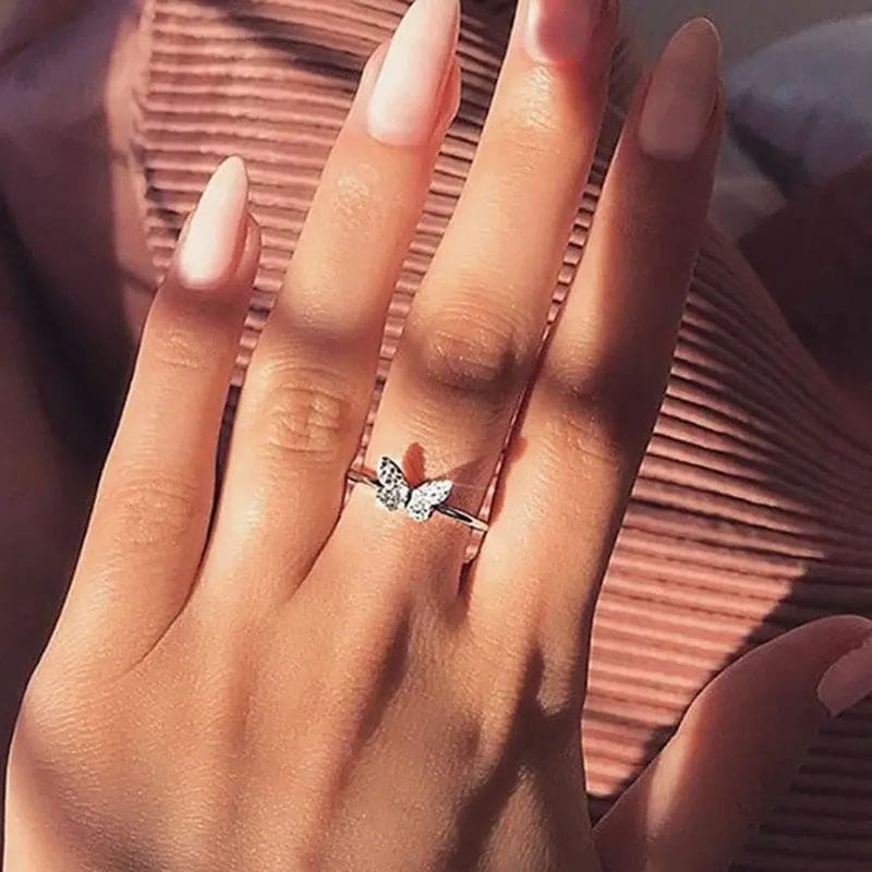 Kawaii Aesthetic Y2K Cute Fairy Dainty Butterfly Rings MK Kawaii Store