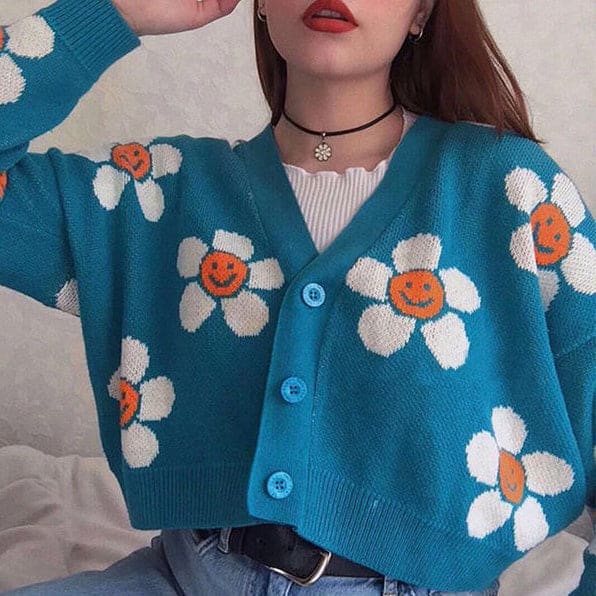 Daisies Cardigan - Cardigan