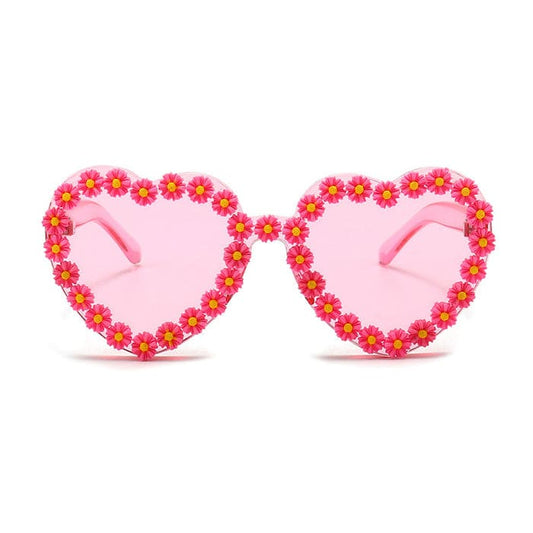 Daisy Heart Sunglasses - Standart / Pink - Glasses