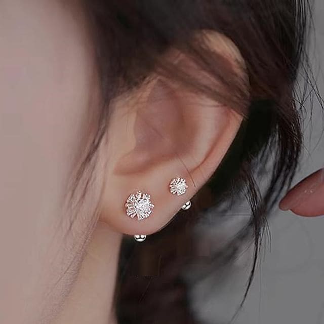 Dandelions Alloy Barbell Earring (Various Designs)