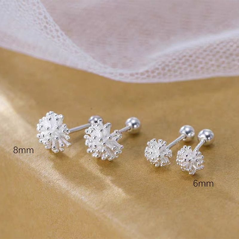 Dandelions Alloy Barbell Earring (Various Designs)