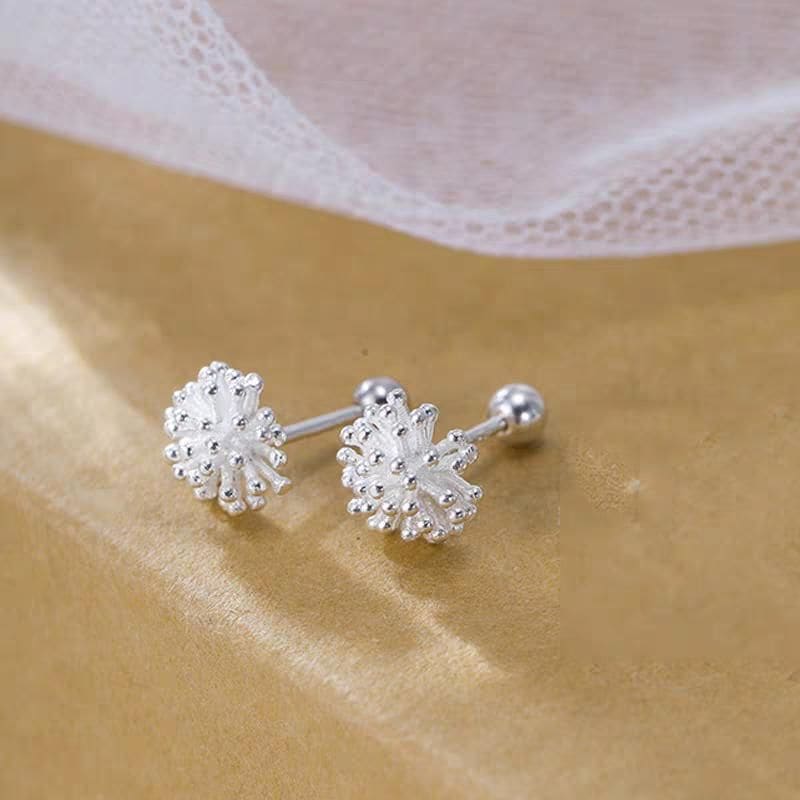 Dandelions Alloy Barbell Earring (Various Designs)