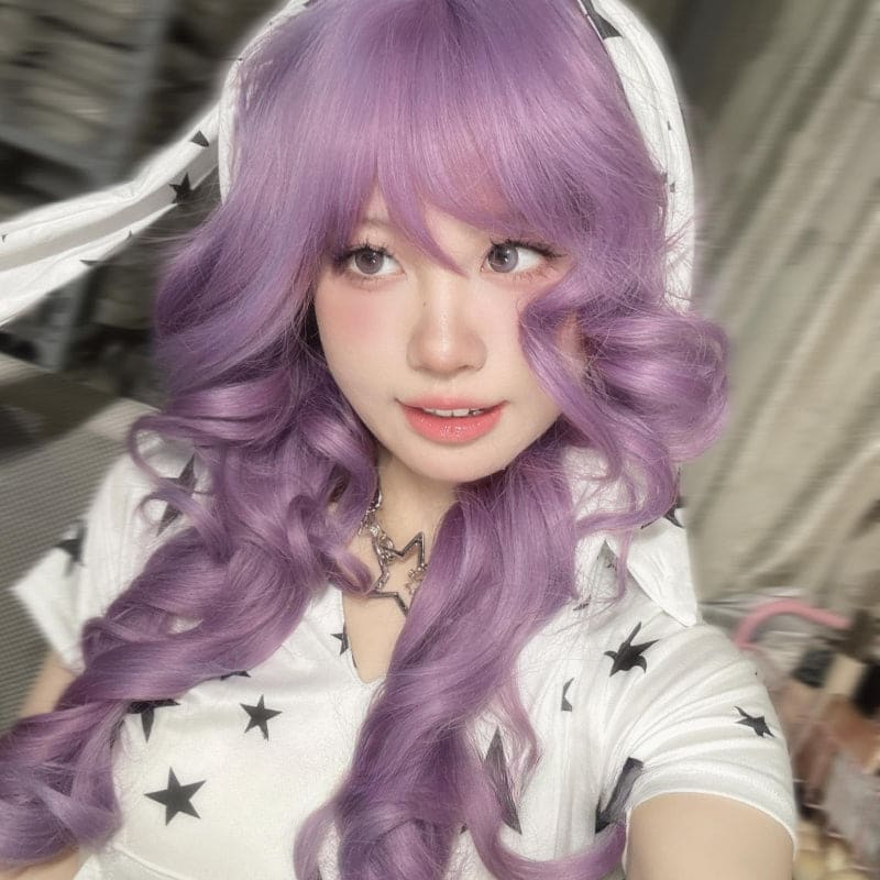 Danna Curly Purple Wig ON1508 - Purple