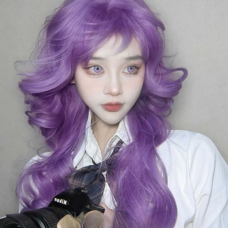 Danna Curly Purple Wig ON1508 - Purple