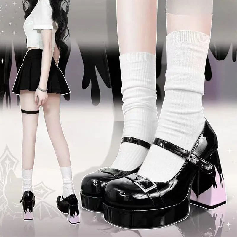 Kawaii Aesthetic Y2K Cute Fairy Dara Unique Flame Heels ON1415 MK Kawaii Store