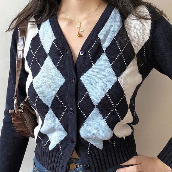 Dark Blue Crush Cardigan - Fre Size / Blue - Cardigan