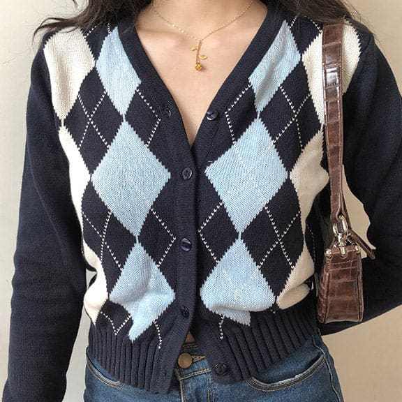 Dark Blue Crush Cardigan - Fre Size / Blue - Cardigan