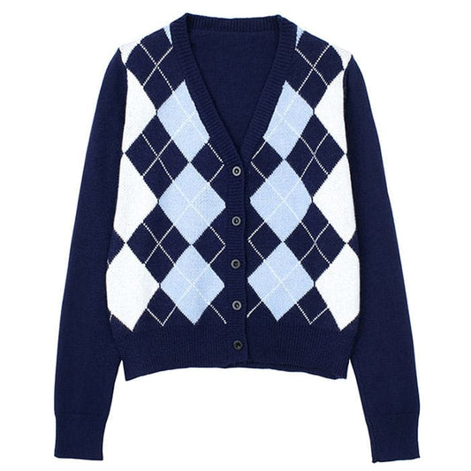 Dark Blue Crush Cardigan - Fre Size / Blue - Cardigan