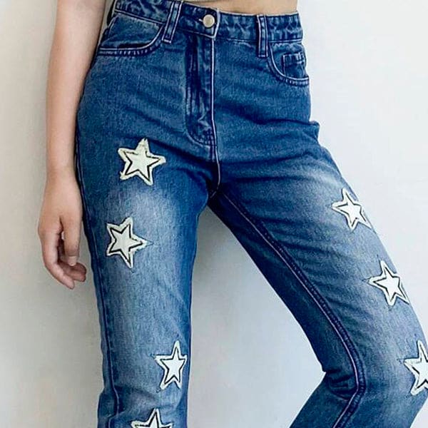 Dark Blue Star Jeans - Jeans