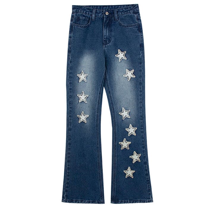 Dark Blue Star Jeans - Jeans