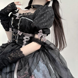 Deep In Roses Sweet Princess Dark Lolita Dress ON818 - dress