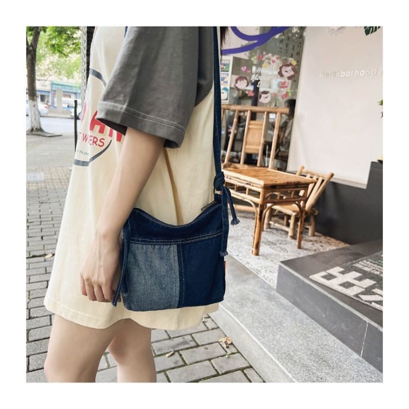 Denim Crossbody Bag