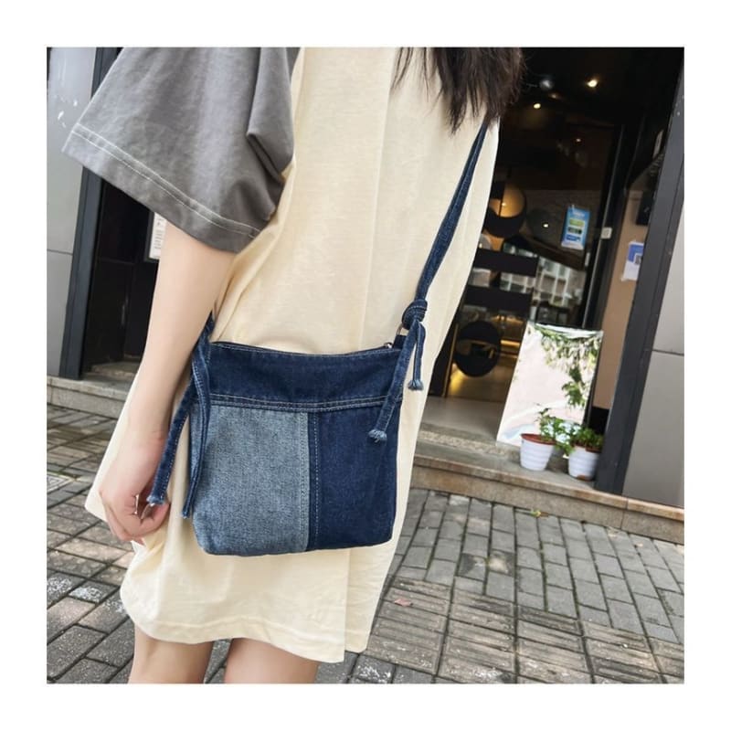 Denim Crossbody Bag