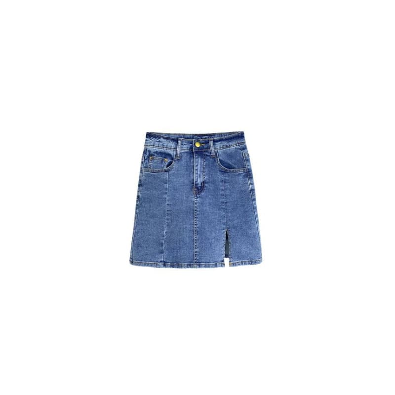 Denim Mini Skort