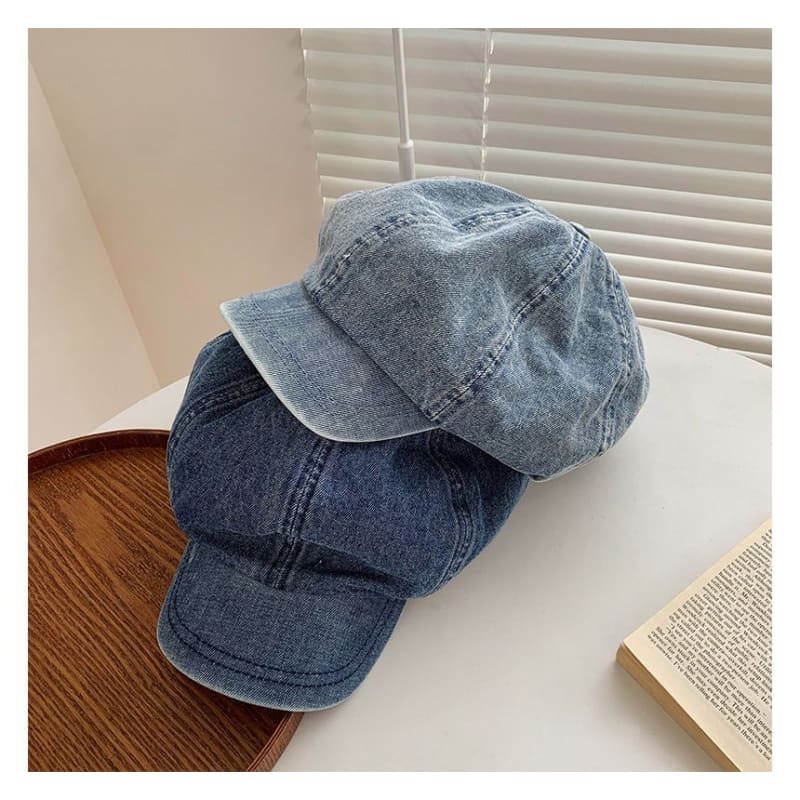 Denim Newsboy Cap