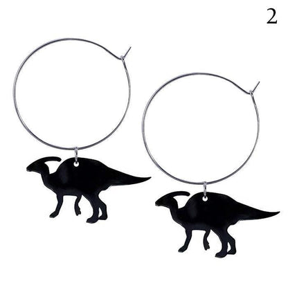 Dino Hoop Earrings - earrings