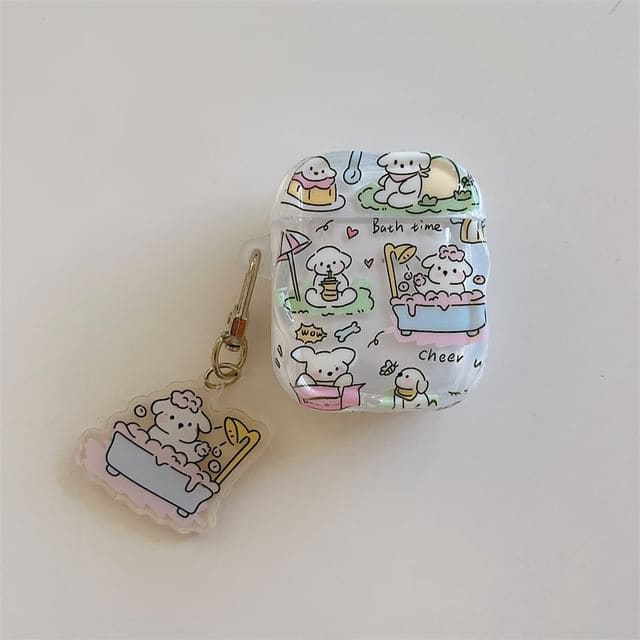 Dog AirPods / Pro Earphone Case Skin - With Charm