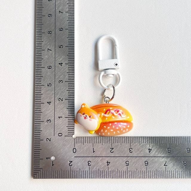 Dog Bakery Bag Charm Keyring (Various Designs) - Cheese Bun