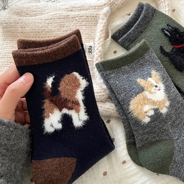 Dog Jacquard Socks / Set