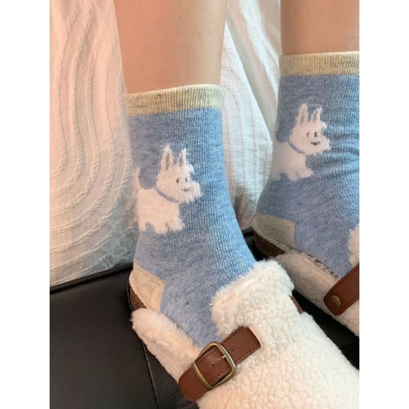 Dog Jacquard Socks / Set