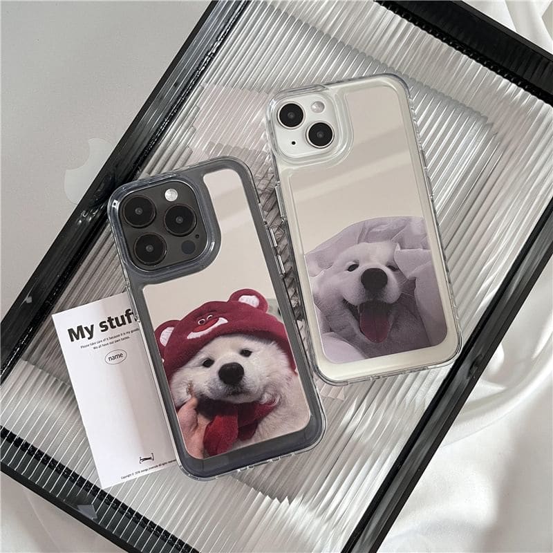 Dog Mirrored Phone Case - iPhone 15 Pro Max / 15 Pro / 15