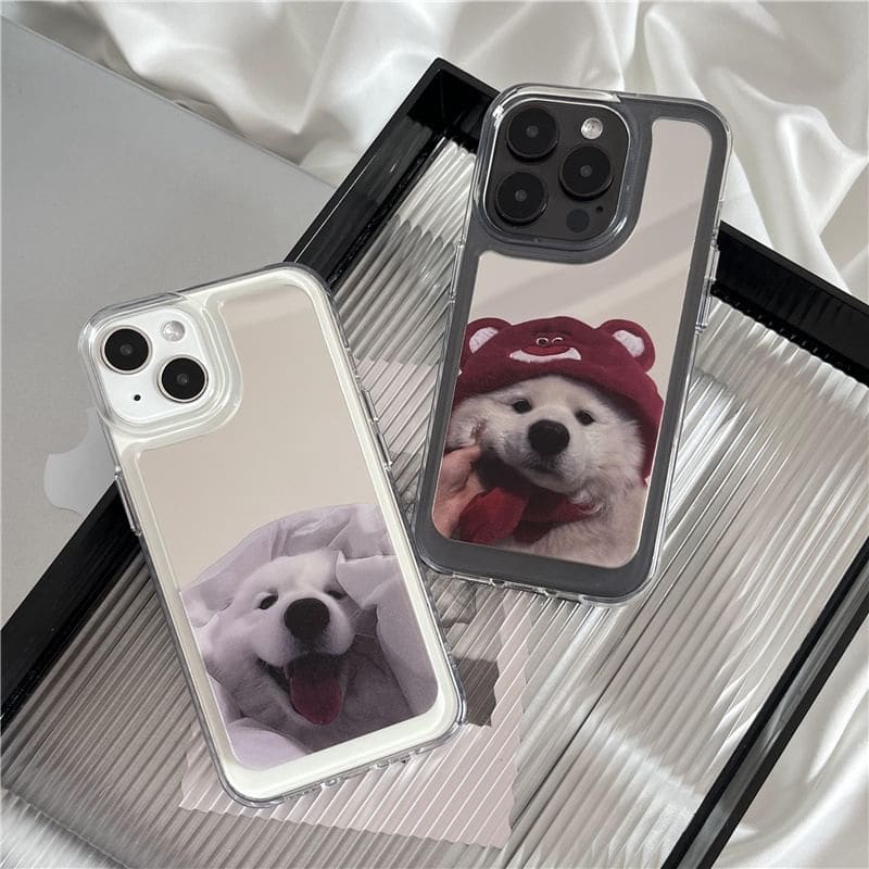 Dog Mirrored Phone Case - iPhone 15 Pro Max / 15 Pro / 15