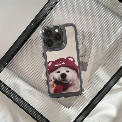 Dog Mirrored Phone Case - iPhone 15 Pro Max / 15 Pro / 15