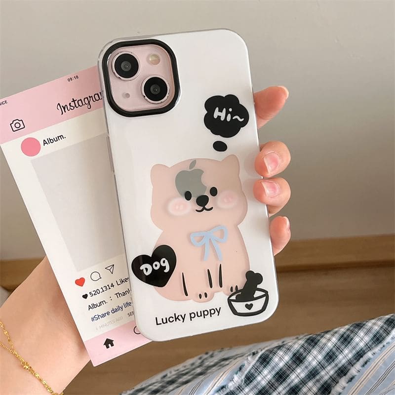 Dog Phone Case / Strap / Set - iPhone 15 Pro Max / 15 Pro