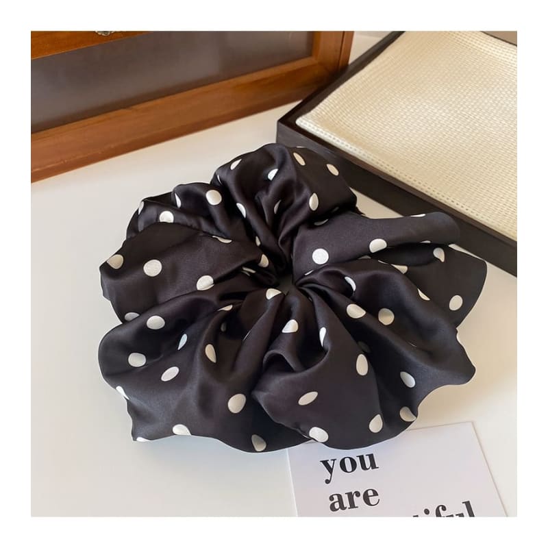 Dotted Scrunchie - Hair Fashion Accessories