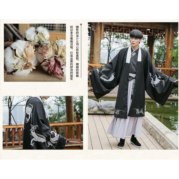 Dragon Embroidered Hanfu Costume / Hanfu Jacket