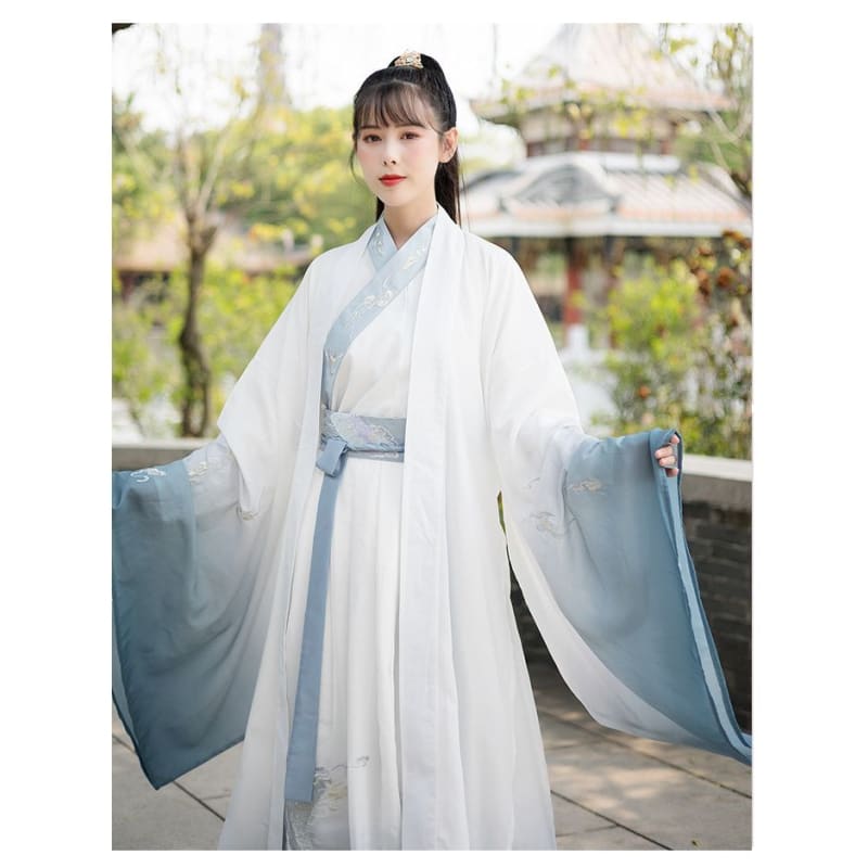 Dragon Embroidered Hanfu Jacket / Long