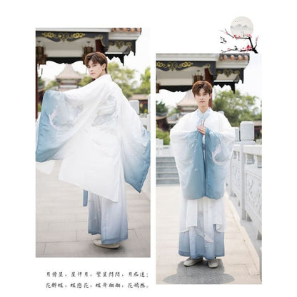 Dragon Embroidered Hanfu Jacket / Long