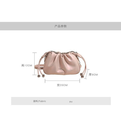 Drawstring Chain Crossbody Bag