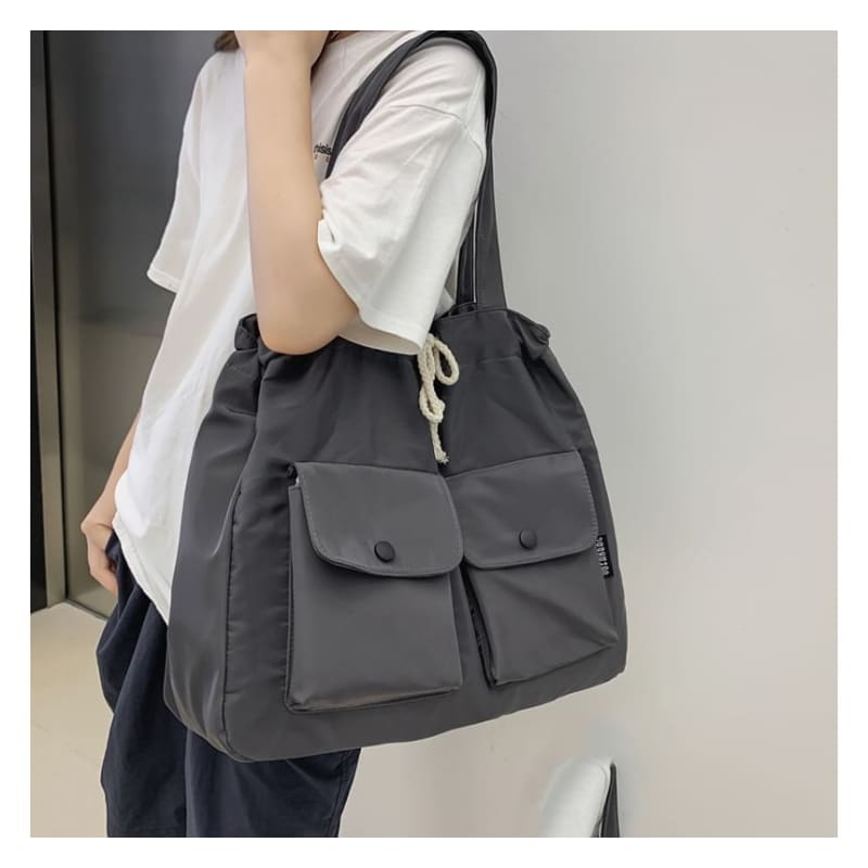 Drawstring Nylon Carryall Bag