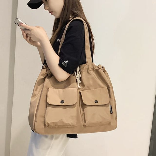 Drawstring Nylon Carryall Bag