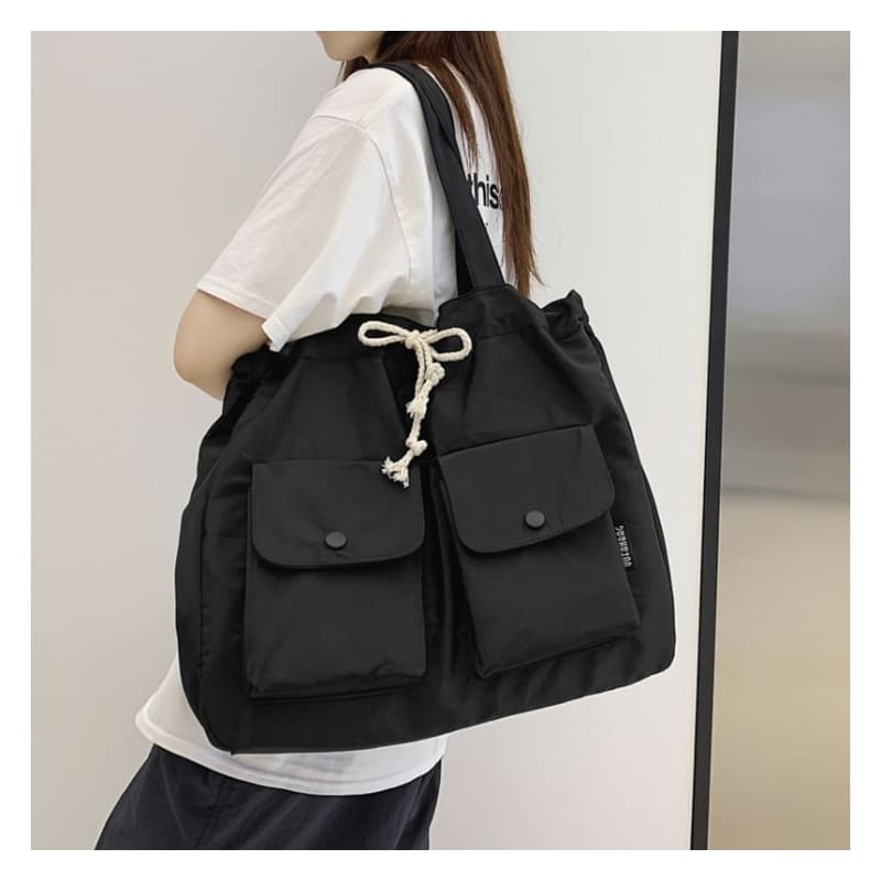 Drawstring Nylon Carryall Bag