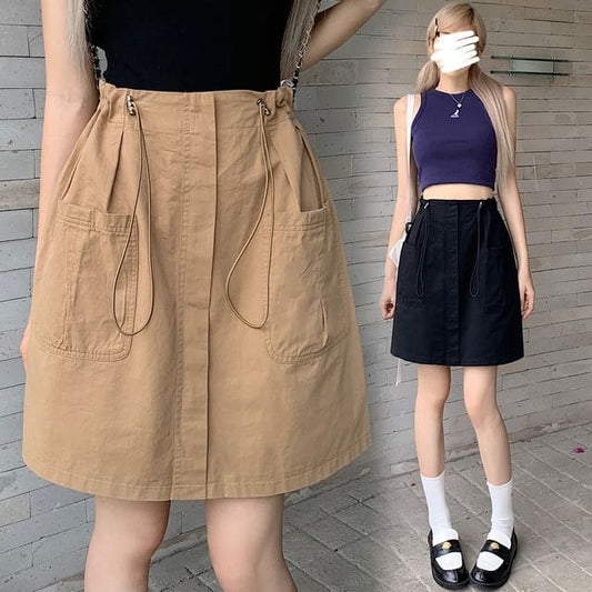 Drawstring Waist Plain