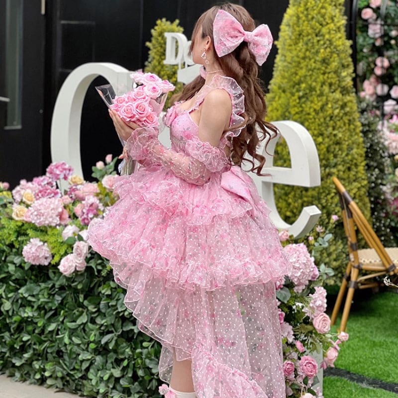 Dreamy Barbie Pink Roses Lolita Dress ON832