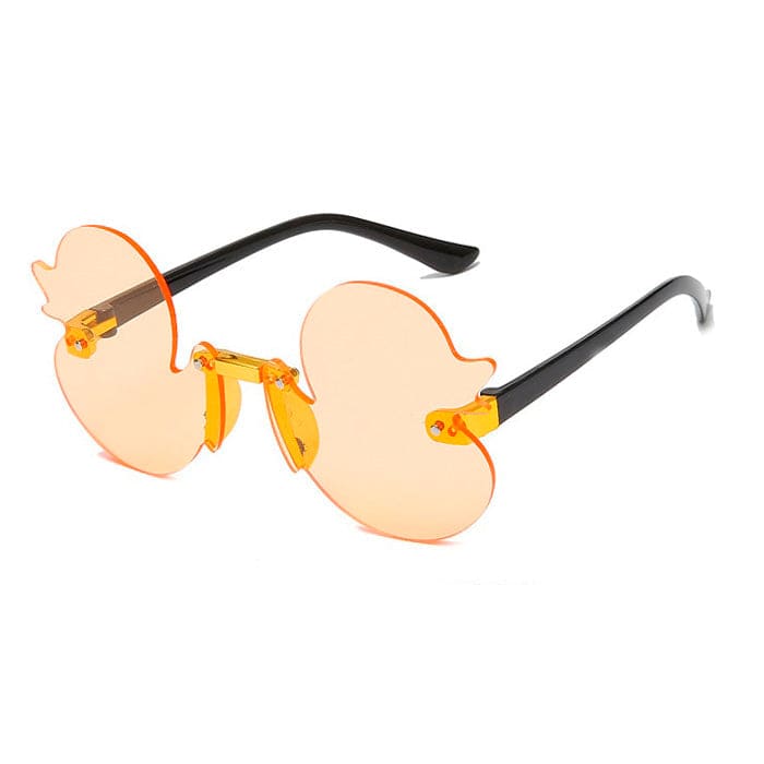 Duck Oversized Sunglasses - Orange - Glasses